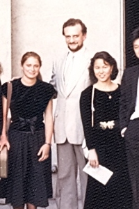 Eduard Schmieder with his violin class at USC, Los Angeles, 1987-88